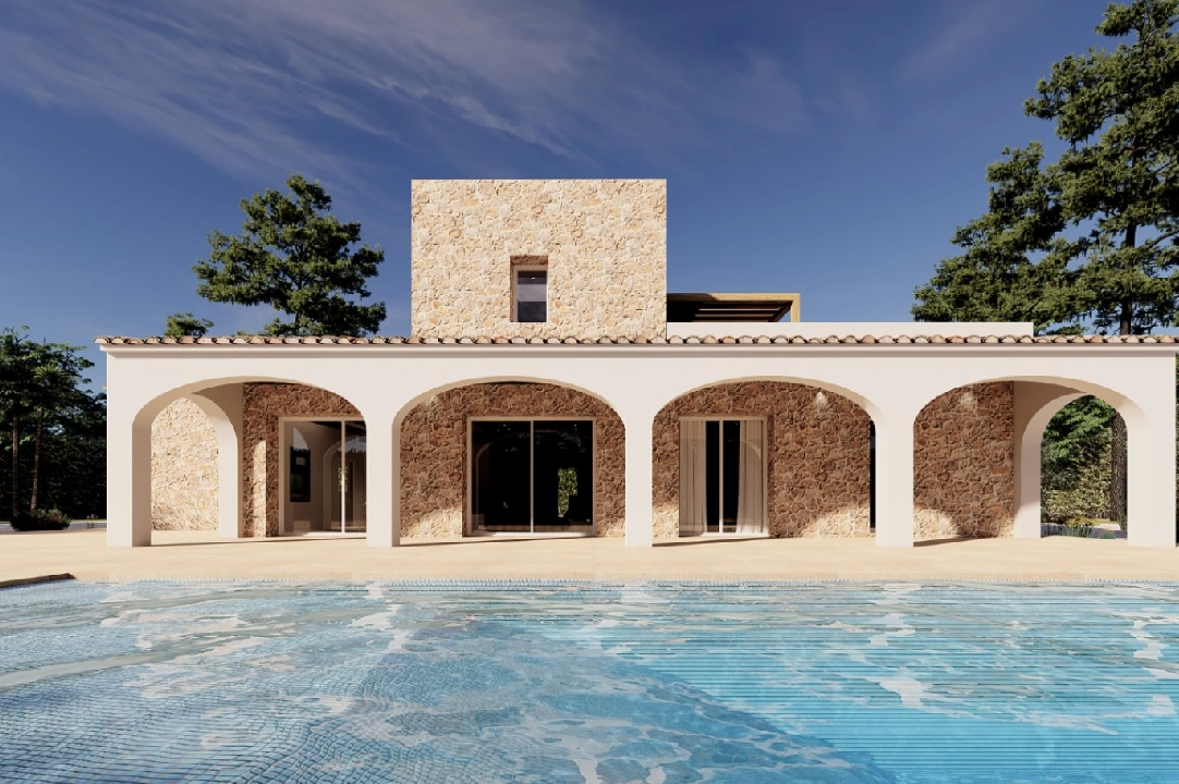 country house in Benissa for sale, built area 305 m², year built 2024, air-condition, plot area 10000 m², 3 bedroom, 3 bathroom, swimming-pool, ref.: AM-12208DA-1