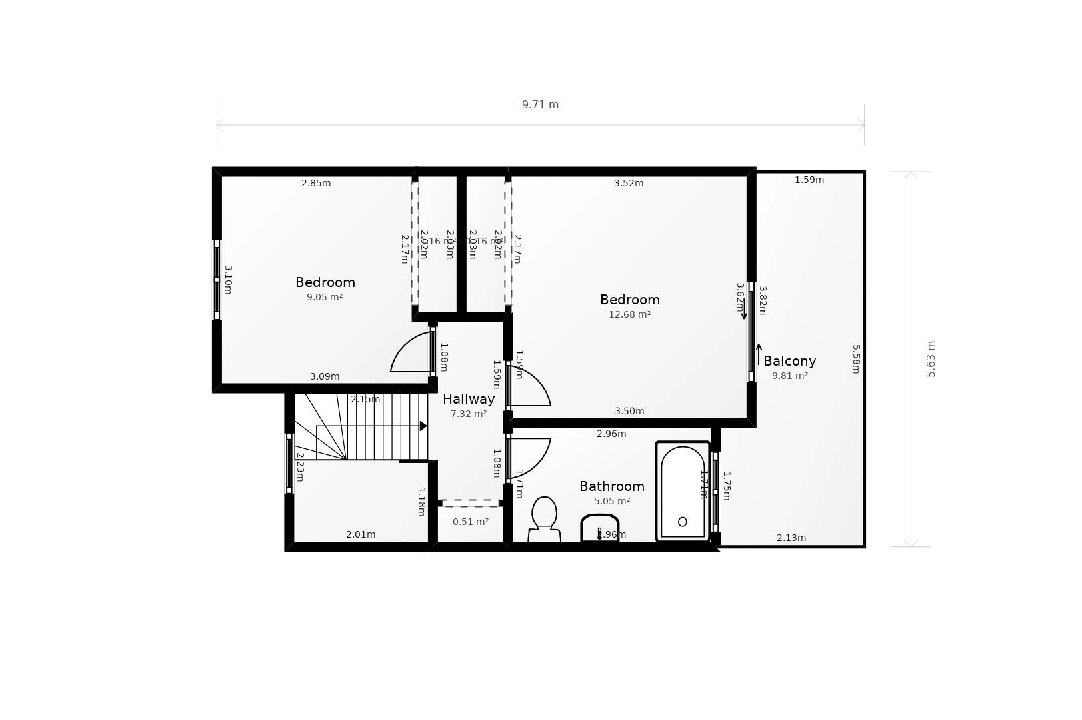 terraced house in Calpe(Calpe) for sale, built area 80 m², air-condition, 3 bedroom, 2 bathroom, swimming-pool, ref.: COB-3452-10535-23