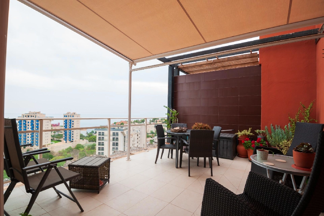 penthouse apartment in Calpe(Calpe) for sale, built area 117 m², air-condition, 3 bedroom, 2 bathroom, swimming-pool, ref.: COB-3473-10535-19