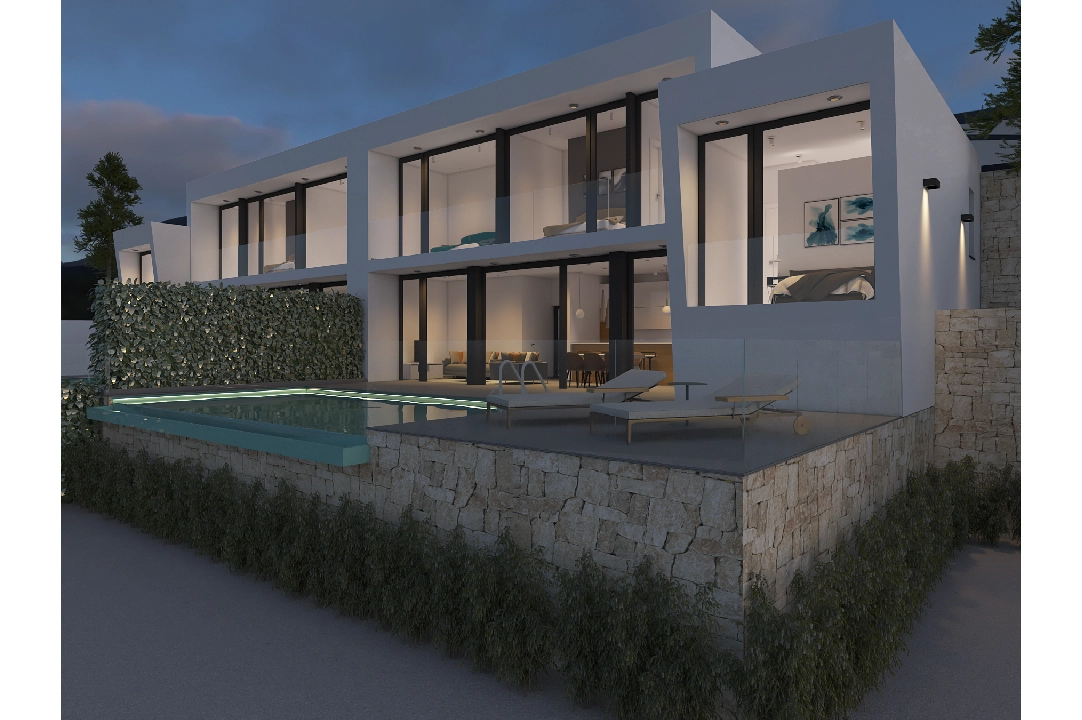 villa in Moraira(Benimeit) for sale, built area 178 m², air-condition, plot area 508 m², 3 bedroom, 3 bathroom, swimming-pool, ref.: CA-H-1820-AMB-4