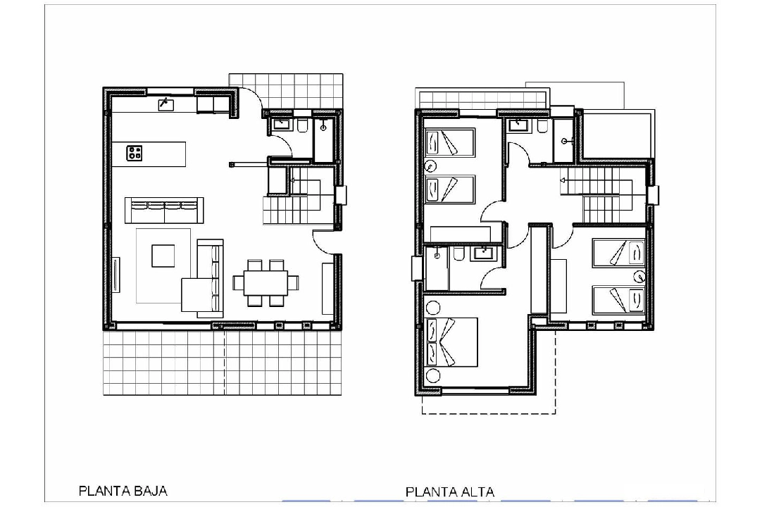 villa in Denia for sale, built area 155 m², condition first owner, air-condition, plot area 220 m², 3 bedroom, 3 bathroom, swimming-pool, ref.: HA-DEN-110-E03-6