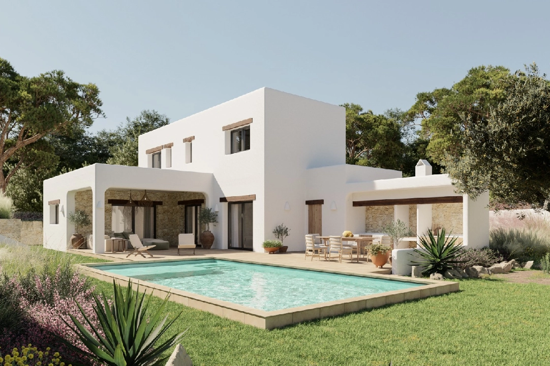 villa in Moraira(Cap Blanc) for sale, built area 180 m², air-condition, plot area 1056 m², 3 bedroom, 4 bathroom, swimming-pool, ref.: CA-H-1699-AMBI-2