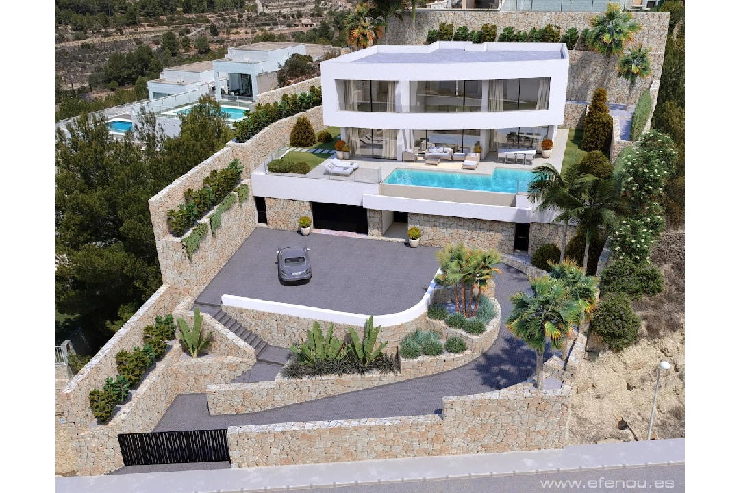 villa in Calpe(Empedrola) for sale, built area 335 m², air-condition, plot area 1042 m², 4 bedroom, 4 bathroom, swimming-pool, ref.: CA-H-1826-AMB-7