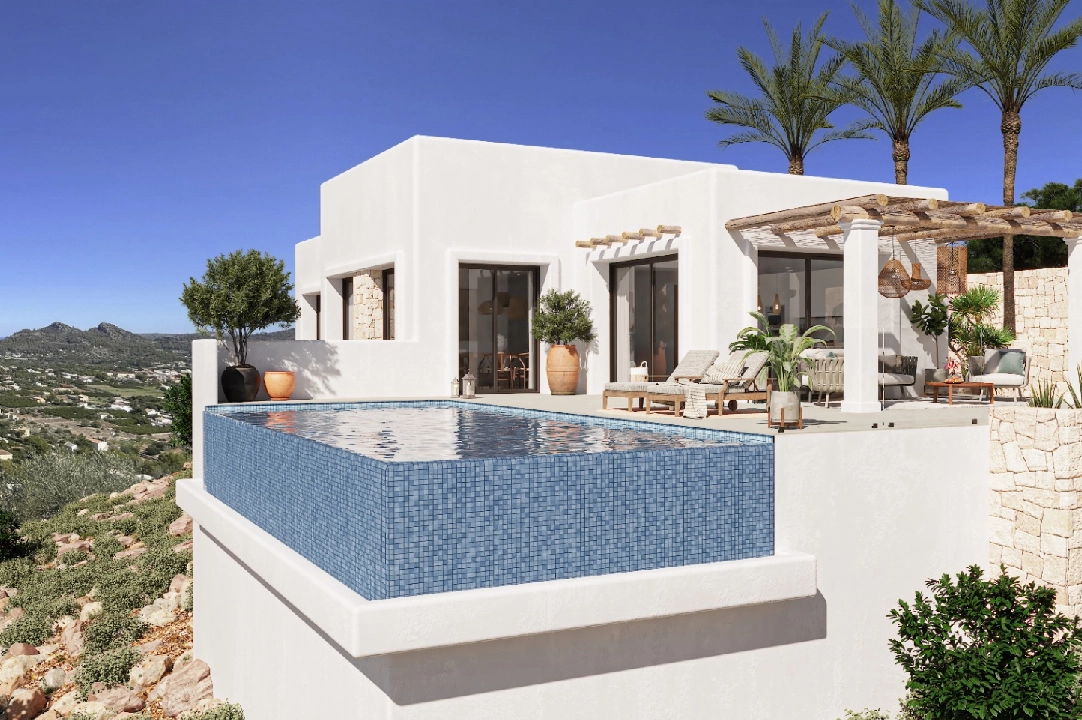 villa in Pedreguer for sale, built area 159 m², air-condition, plot area 1272 m², 3 bedroom, 2 bathroom, swimming-pool, ref.: UM-UV-JUCAR-4