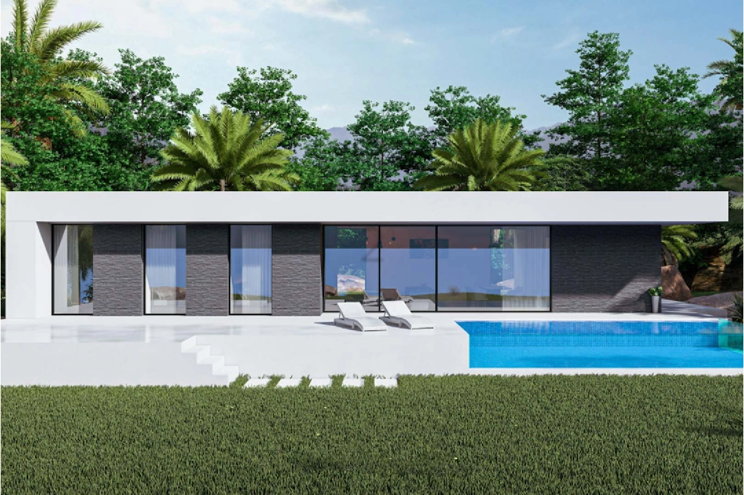 villa in Pedreguer for sale, built area 160 m², year built 2024, + KLIMA, air-condition, plot area 1000 m², 3 bedroom, 2 bathroom, swimming-pool, ref.: BP-8215PED-1