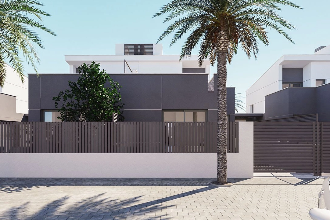 duplex house in Los Nietos for sale, built area 166 m², condition first owner, plot area 228 m², 3 bedroom, 3 bathroom, swimming-pool, ref.: HA-NIN-100-D01-17