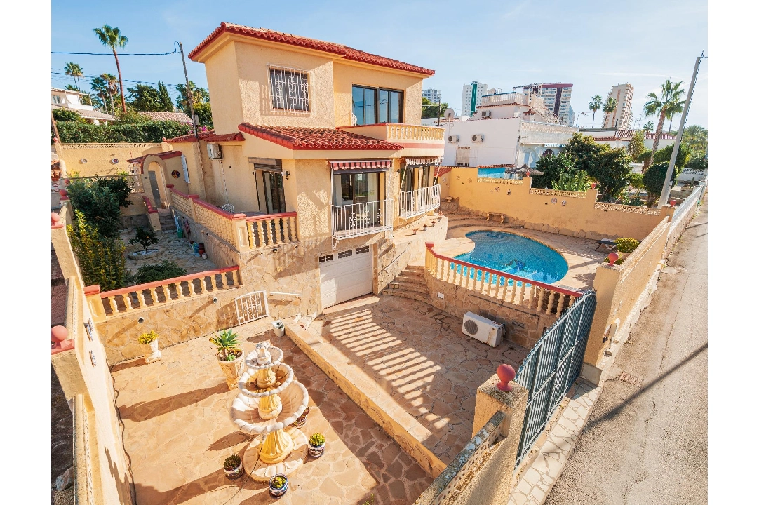 villa in Calpe(Playa De La Fossa) for sale, built area 195 m², air-condition, plot area 500 m², 3 bedroom, 3 bathroom, swimming-pool, ref.: COB-3496-10535-23