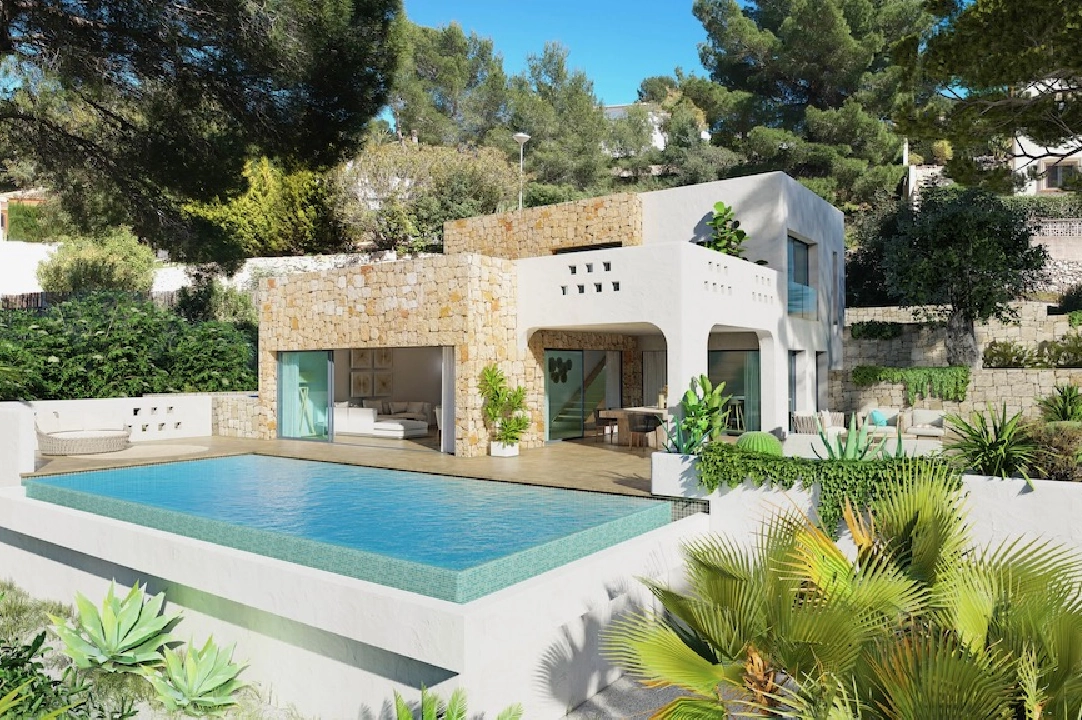 villa in Benissa(San Jaime) for sale, built area 175 m², air-condition, plot area 1249 m², 3 bedroom, 2 bathroom, swimming-pool, ref.: CA-H-1848-AMBI-1