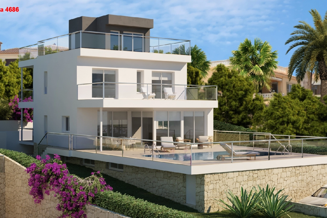 villa in Calpe(Ortembach) for sale, built area 350 m², air-condition, plot area 792 m², 4 bedroom, 4 bathroom, swimming-pool, ref.: CA-H-1849-AMBE-6