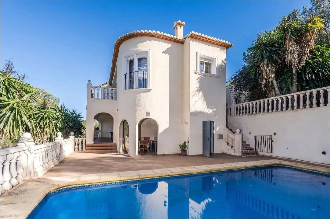 villa in Javea for sale, built area 130 m², + central heating, air-condition, plot area 1000 m², 3 bedroom, 2 bathroom, swimming-pool, ref.: PR-PPS3194-1