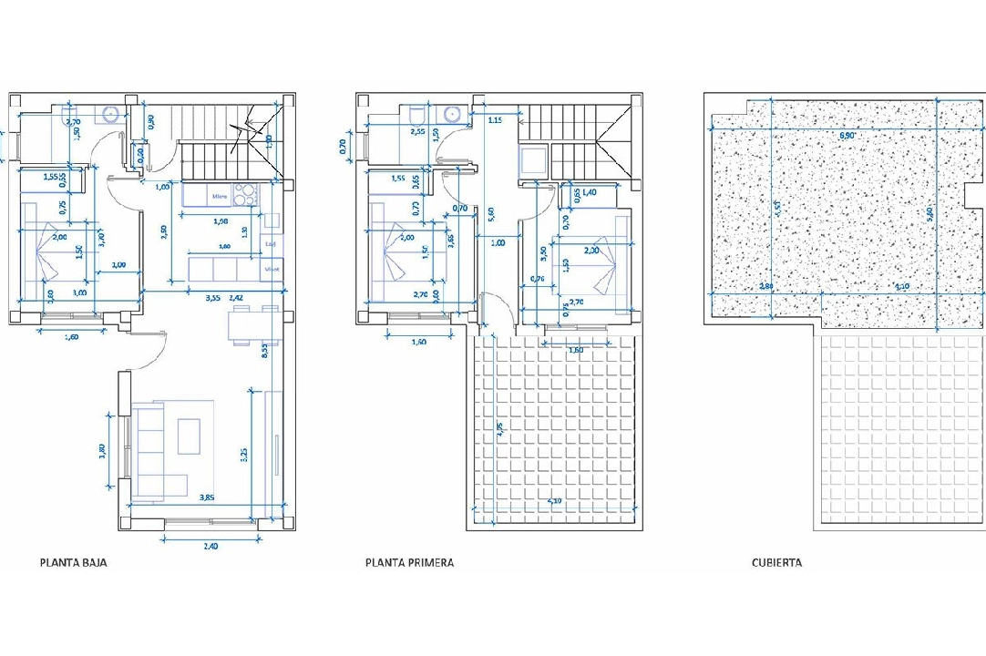 villa in Benijofar for sale, built area 111 m², condition first owner, air-condition, plot area 178 m², 3 bedroom, 2 bathroom, swimming-pool, ref.: HA-BNN-307-E01-6