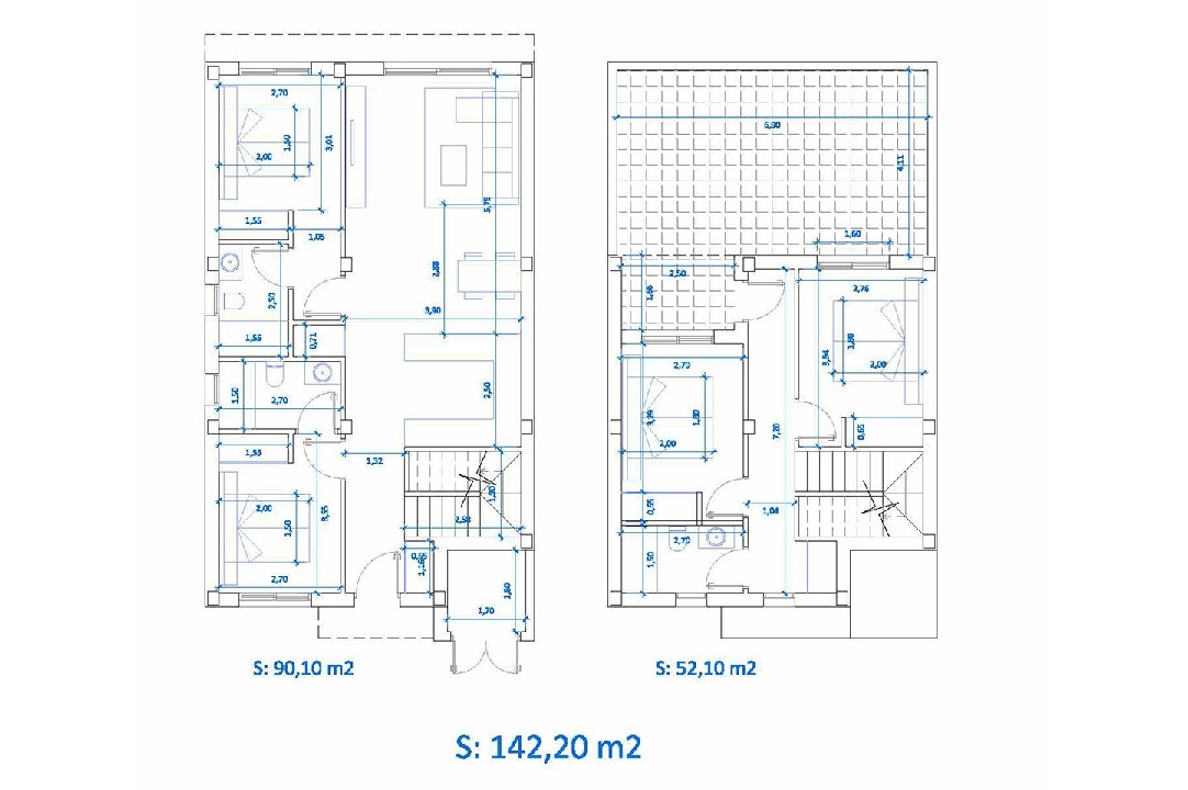 villa in Benijofar for sale, built area 142 m², condition first owner, air-condition, plot area 295 m², 4 bedroom, 3 bathroom, swimming-pool, ref.: HA-BNN-307-E02-6