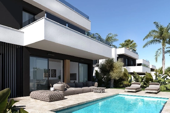Villa in Ciudad Quesada zu verkaufen, Wohnfläche 200 m², Zustand Erstbezug, Klimaanlage, Grundstück 255 m², 3 Schlafzimmer, 3 Badezimmer, Pool, ref.: HA-CQN-121-E01-7