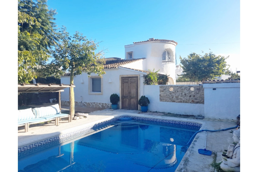 villa in Els Poblets for sale, built area 117 m², year built 1985, + stove, air-condition, plot area 420 m², 3 bedroom, 1 bathroom, swimming-pool, ref.: O-V93414-1