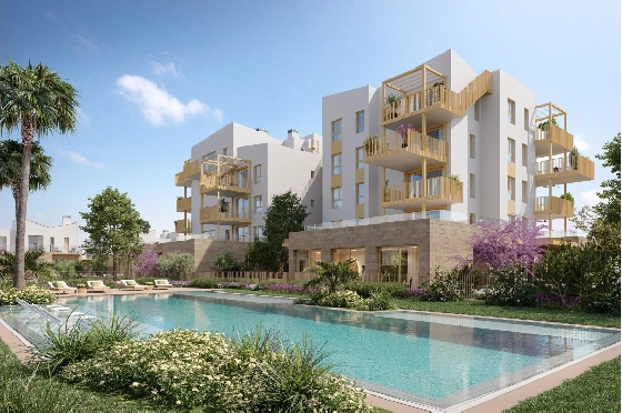 Reihenhaus in El Vergel zu verkaufen, Wohnfläche 74 m², Baujahr 2027, Klimaanlage, Grundstück 36 m², 2 Schlafzimmer, 2 Badezimmer, Pool, ref.: TT-AD-18-10