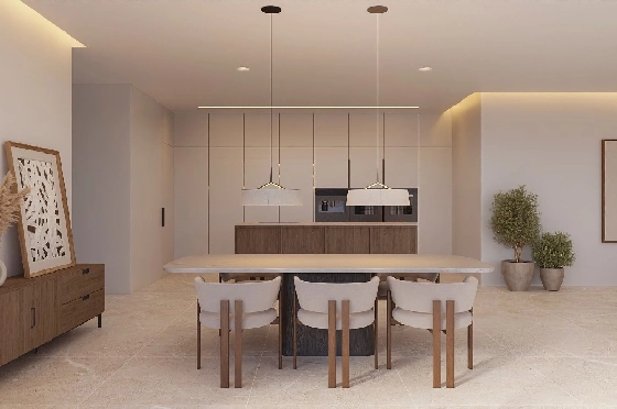 Villa in Moraira zu verkaufen, Wohnfläche 395 m², Baujahr 2025, Klimaanlage, Grundstück 814 m², 4 Schlafzimmer, 3 Badezimmer, Pool, ref.: AM-12303DA-6