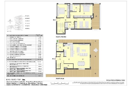 Maisonette in Colonia de Sant Jordi zu verkaufen, Wohnfläche 229 m², Zustand Erstbezug, + fussboden, Klimaanlage, 3 Schlafzimmer, 2 Badezimmer, Pool, ref.: HA-MLN-163-A04-12