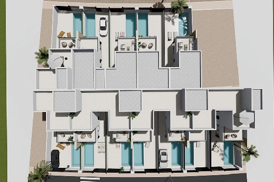 Reihenhaus in Santiago de la Ribera zu verkaufen, Wohnfläche 168 m², Zustand Erstbezug, Grundstück 126 m², 3 Schlafzimmer, 3 Badezimmer, Pool, ref.: HA-SRN-122-R01-15