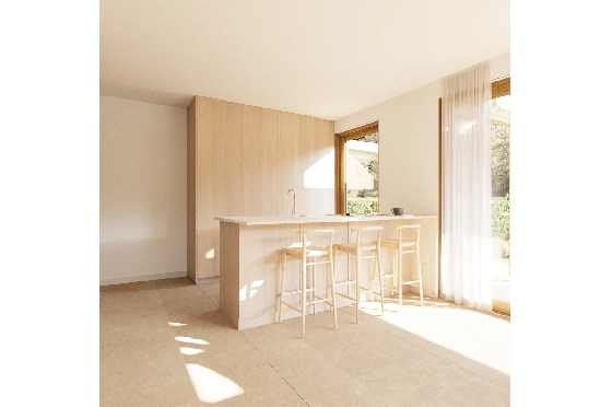 Reihenhaus in Gata de Gorgos zu verkaufen, Wohnfläche 102 m², Baujahr 2026, Klimaanlage, Grundstück 38 m², 3 Schlafzimmer, 3 Badezimmer, ref.: LS-GT2-4