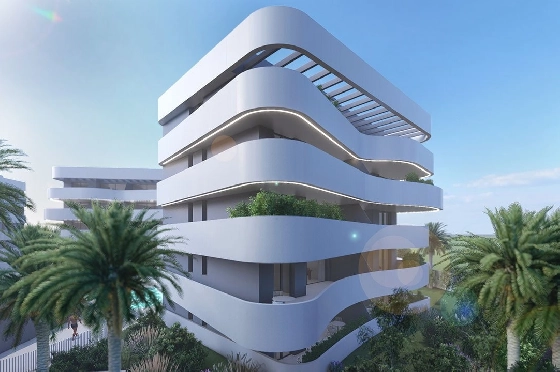 Penthouse Apartment in Guardamar del Segura zu verkaufen, Wohnfläche 97 m², Zustand Erstbezug, Klimaanlage, 2 Schlafzimmer, 2 Badezimmer, Pool, ref.: HA-GUN-431-A02-5