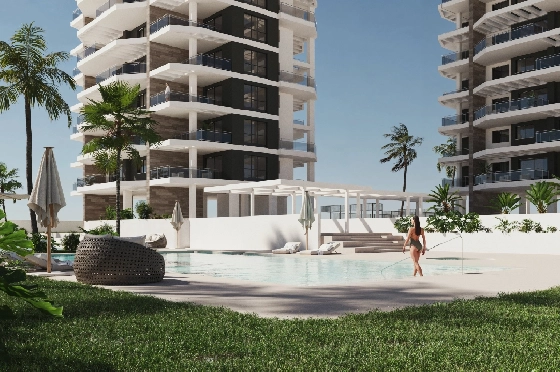 Apartment in Calpe zu verkaufen, Wohnfläche 93 m², Klimaanlage, Grundstück 31 m², 3 Schlafzimmer, 2 Badezimmer, Pool, ref.: GE-J113A-3