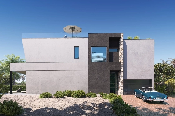 Villa in Calpe zu verkaufen, Wohnfläche 324 m², Baujahr 2025, Klimaanlage, Grundstück 800 m², 3 Schlafzimmer, 3 Badezimmer, Pool, ref.: AM-12624DA-9