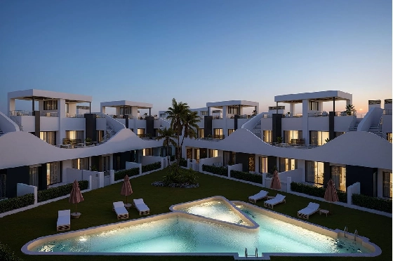Erdgeschoss Apartment in San Fulgencio zu verkaufen, Wohnfläche 133 m², Zustand Erstbezug, 3 Schlafzimmer, 2 Badezimmer, Pool, ref.: HA-SFN-131-A03-3