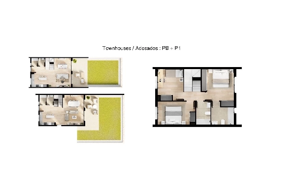 Reihenhaus in Finestrat zu verkaufen, Wohnfläche 197 m², Zustand Erstbezug, Klimaanlage, 3 Schlafzimmer, 2 Badezimmer, Pool, ref.: HA-FIN-381-R01-14