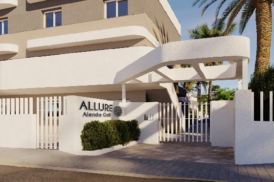Doppelhaushälfte in Monforte Del Cid(Alenda Golf) zu verkaufen, Wohnfläche 123 m², Grundstück 156 m², 3 Schlafzimmer, 2 Badezimmer, Pool, ref.: TW-ALLURE-13-10