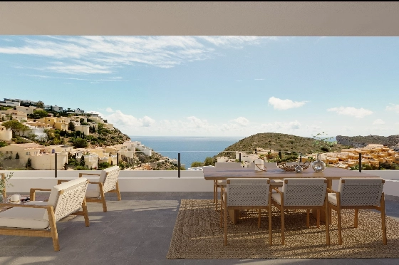 Apartment in Benitachell(Cumbre del Sol) zu verkaufen, Wohnfläche 105 m², 3 Schlafzimmer, 2 Badezimmer, Pool, ref.: VA-PG071-38