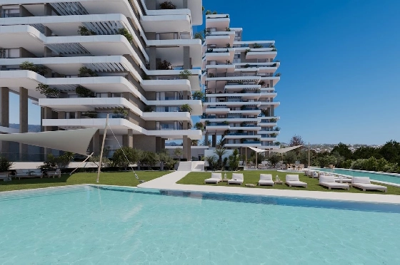 Etagen Apartment in Calpe zu verkaufen, Wohnfläche 133 m², Zustand Erstbezug, + fussboden, Klimaanlage, 3 Schlafzimmer, 2 Badezimmer, Pool, ref.: HA-CAN-160-A02-3