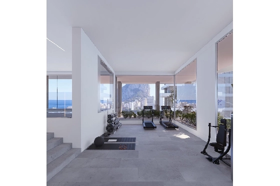 Etagen Apartment in Calpe zu verkaufen, Wohnfläche 116 m², Zustand Erstbezug, + fussboden, Klimaanlage, 2 Schlafzimmer, 2 Badezimmer, Pool, ref.: HA-CAN-160-A01-10