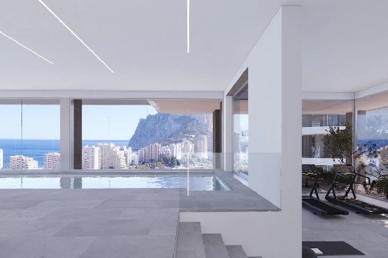 Etagen Apartment in Calpe zu verkaufen, Wohnfläche 116 m², Zustand Erstbezug, + fussboden, Klimaanlage, 2 Schlafzimmer, 2 Badezimmer, Pool, ref.: HA-CAN-160-A01-9