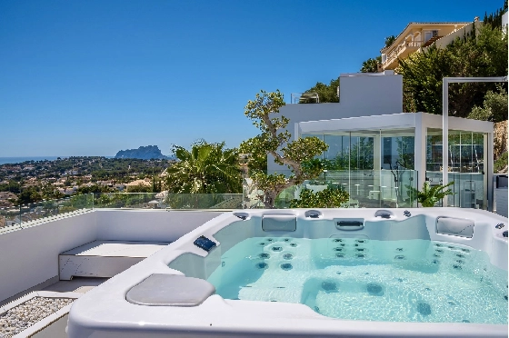 Villa in Moraira zu verkaufen, Wohnfläche 370 m², Baujahr 2022, Klimaanlage, Grundstück 813 m², 4 Schlafzimmer, 4 Badezimmer, Pool, ref.: AM-12683DR-16