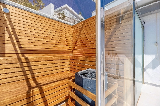 Villa in Moraira zu verkaufen, Wohnfläche 370 m², Baujahr 2022, Klimaanlage, Grundstück 813 m², 4 Schlafzimmer, 4 Badezimmer, Pool, ref.: AM-12683DR-22