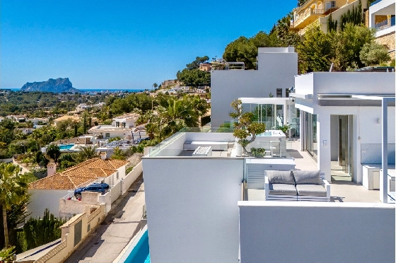 Villa in Moraira zu verkaufen, Wohnfläche 370 m², Baujahr 2022, Klimaanlage, Grundstück 813 m², 4 Schlafzimmer, 4 Badezimmer, Pool, ref.: AM-12683DR-47