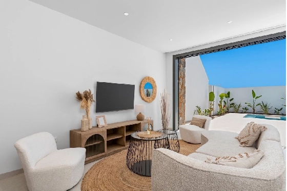Villa in Los Alcazares zu verkaufen, Wohnfläche 198 m², Zustand Erstbezug, Klimaanlage, Grundstück 235 m², 3 Schlafzimmer, 2 Badezimmer, Pool, ref.: HA-LAN-501-E01-7
